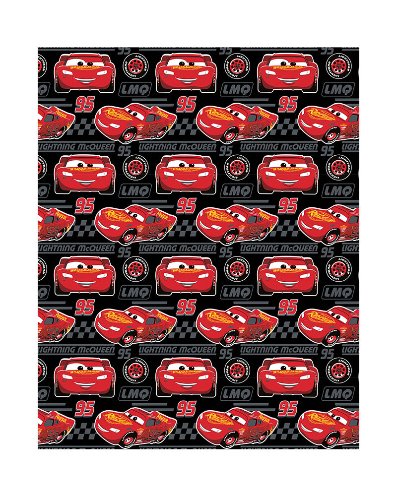 BABY DISNEY FLANNEL ROTARY THROW "NEW DESIGN"-“KACHOW” CARS BABY(SOILD CASE PACK: 24 ITMES PERCASE)