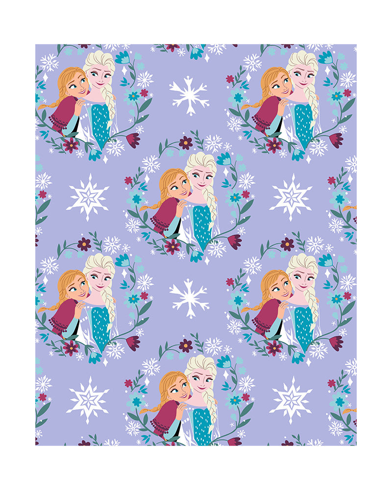 BABY DISNEY FLANNEL ROTARY THROW "NEW DESIGN" - “SNOW GLOW” FROZEN (SOILD CASE PACK: 24 ITMES PERCASE)