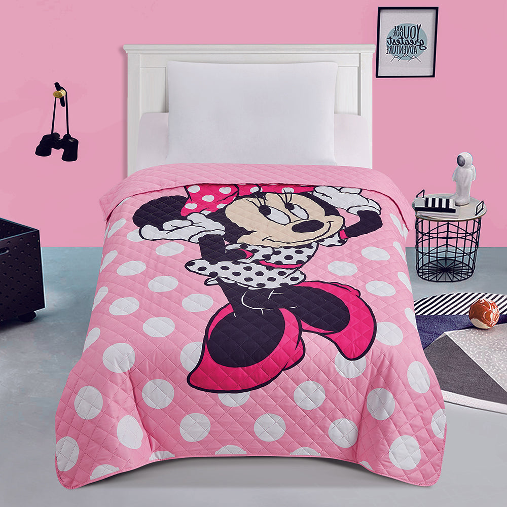 2 Cute Minnie Twin Full Disney Bedspread