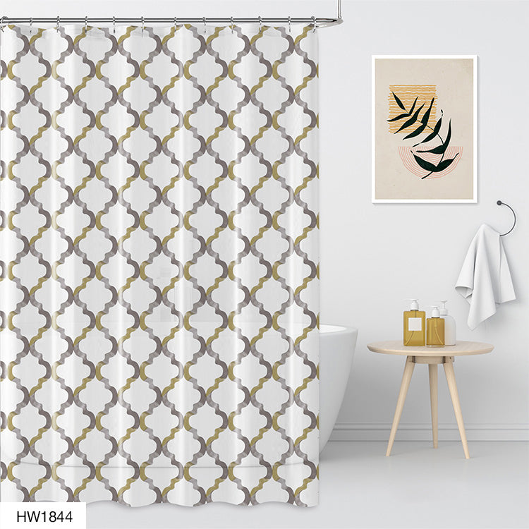 14 PIECE BATH SET WITH A PRINT – (ASSORTED CASE PACK 12 ITEMS PER CASE)