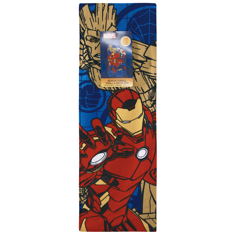 "Universal Team" Avengers 27"x54" Marvel Beach Towel - Solid Packing (24 Items in a Case)