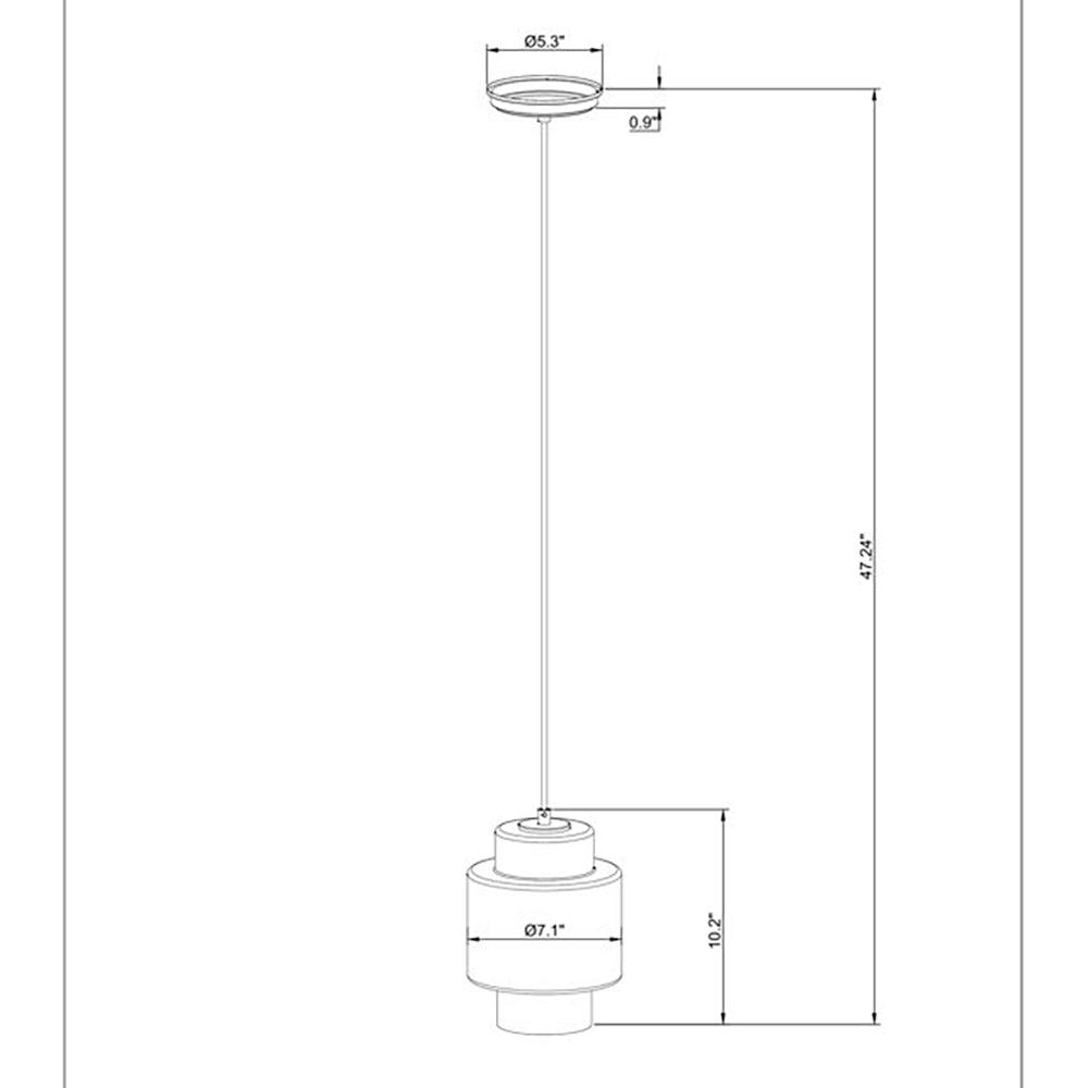 Vanity Art Modern Elegant Black 1 Light Glass Pendant Ceiling Light Fixture Chandelier Light For Kitchen Dining Room - Dahdoul Online