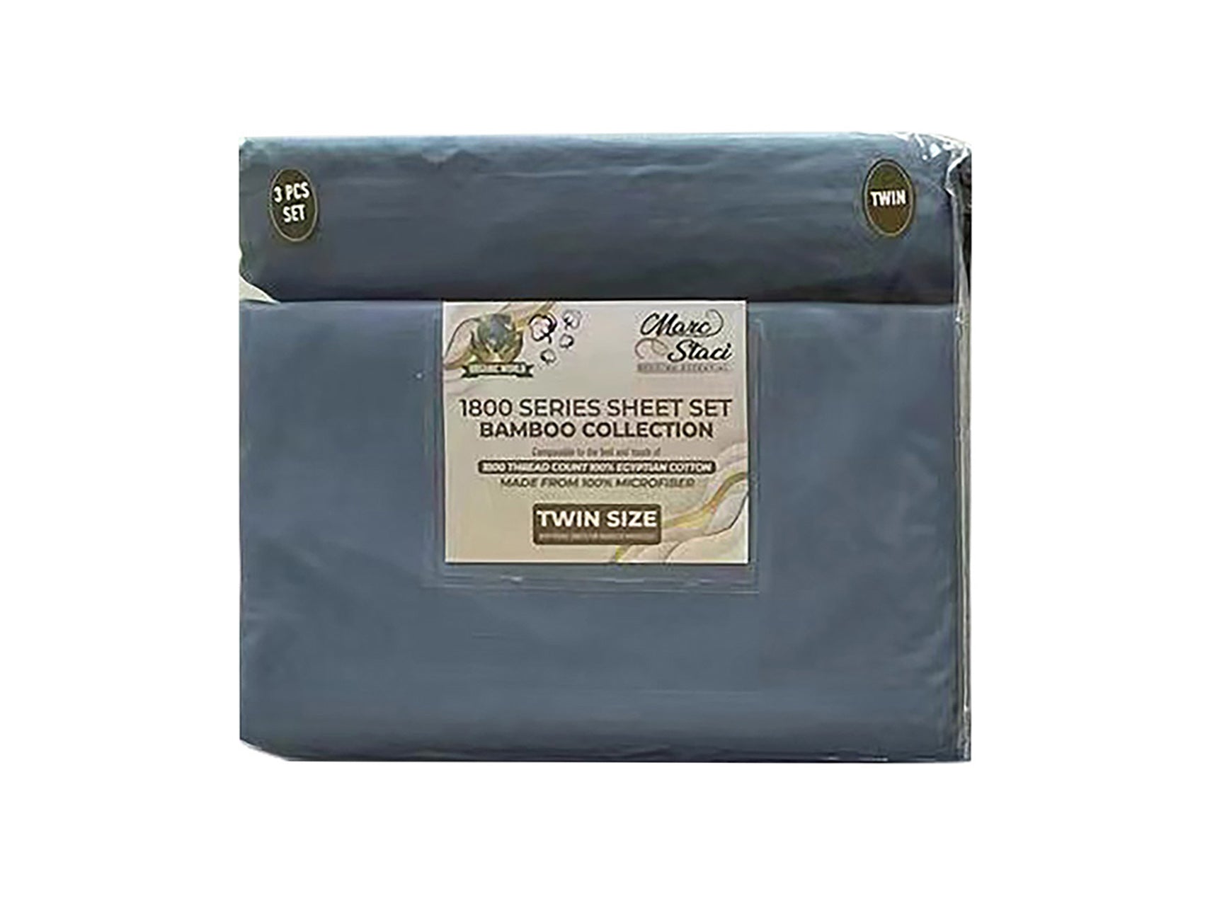 4 PIECE BAMBOO 1800 SOLID COLORS BED SHEET DESIGNS–(ASSORTED CASE PACK 10 SHEETS PER CASE)