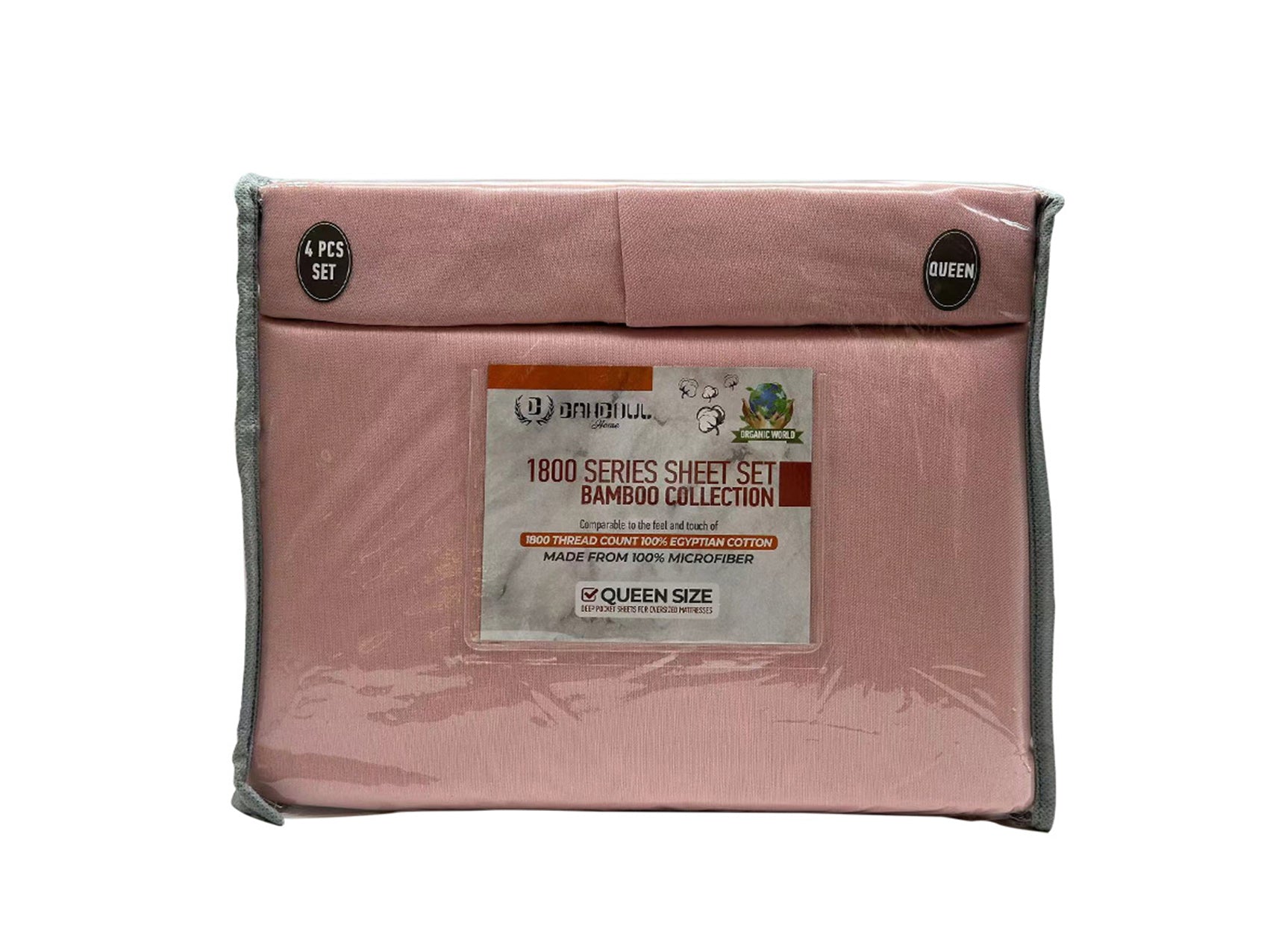 4 PIECE BAMBOO 1800 SOLID COLORS BED SHEET DESIGNS–(ASSORTED CASE PACK 10 SHEETS PER CASE)