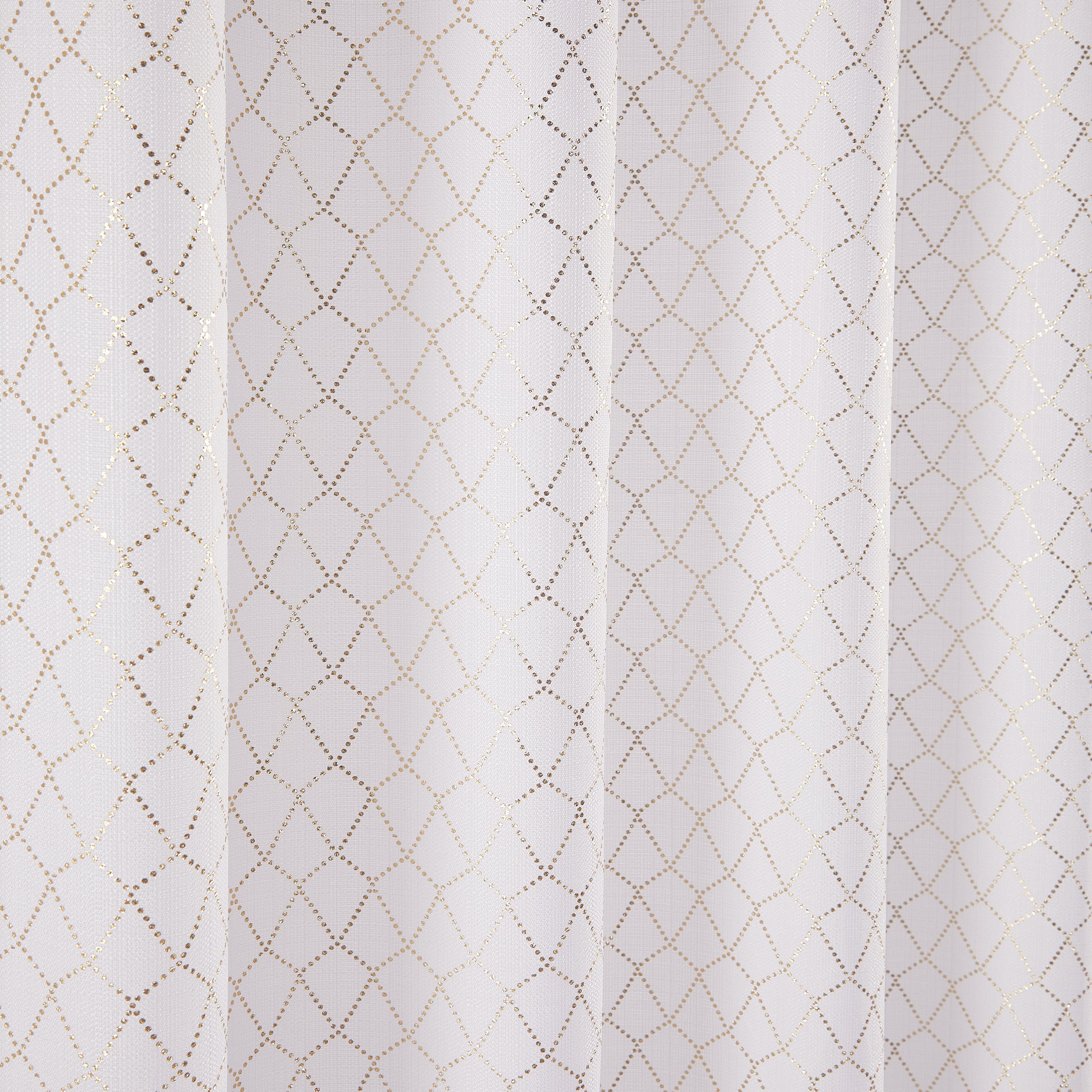 13 Pieces Metallic Sedona Shower Curtain | Metallic 0032-Gold Foil