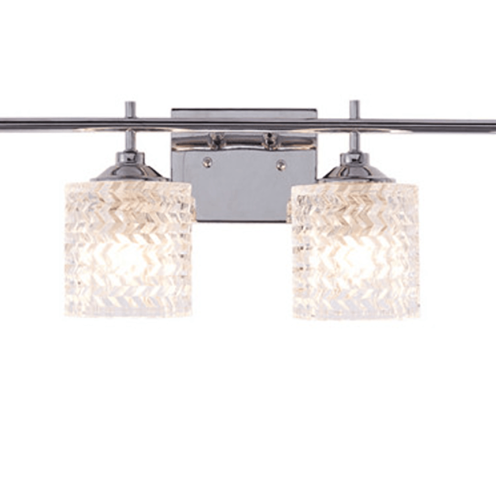 Vanity Art Modern Crystal Cut 4-Light Vanity Fixture, Brass Dust - Dahdoul Online