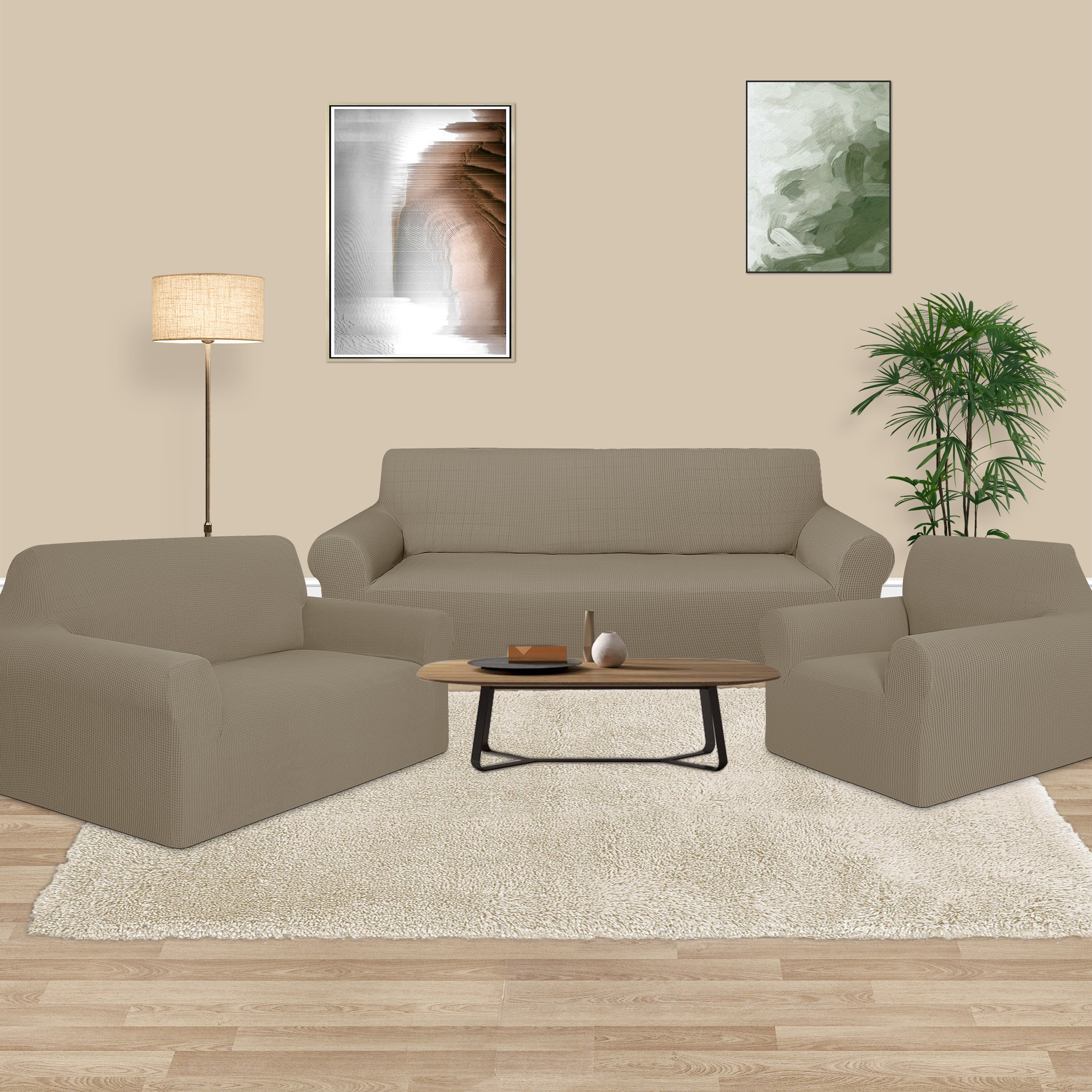Estella Sofa Slip Cover-(SOLID CASE PACK 6 ITEMS PER CASE)