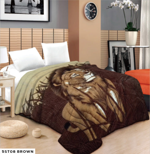 5 STAR 1 PLY ANIMAL DESIGN RACHELLE BLANKET (Assorted Case Pack 10 Blanket's Per Case 2 Per Design)