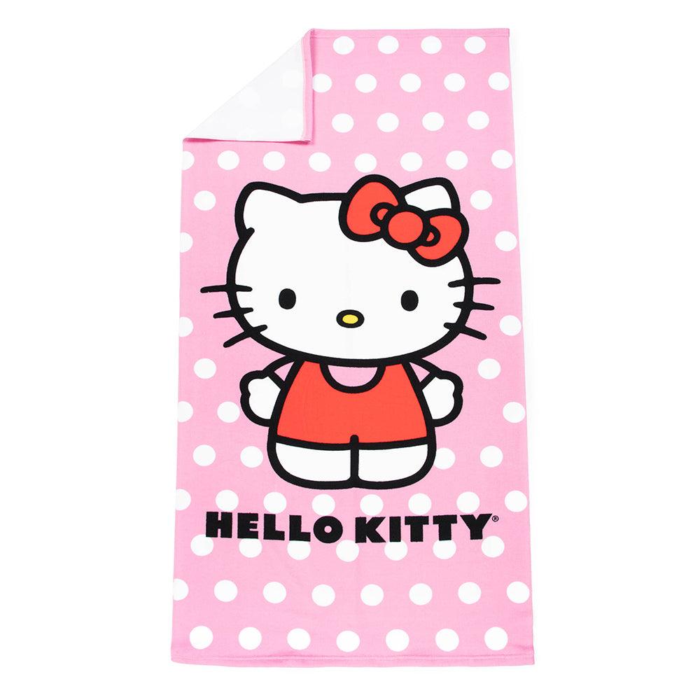 "Polka Dots" Hello Kitty 27"x54" Sanrio Beach Towel - Dahdoul Online