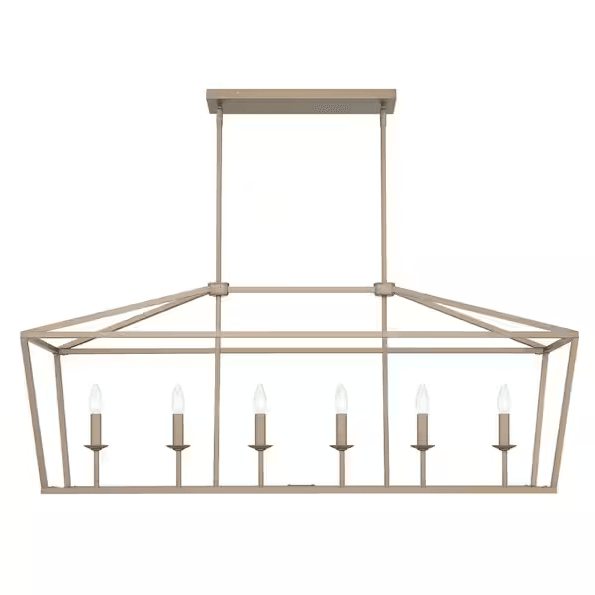 Mulhouse 6-lights Brass Dust Linear Pendant - Dahdoul Online