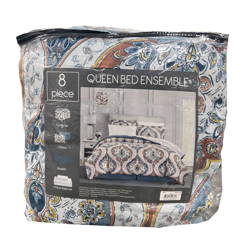 8 Piece Queen Bed Ensemble - Dahdoul Online