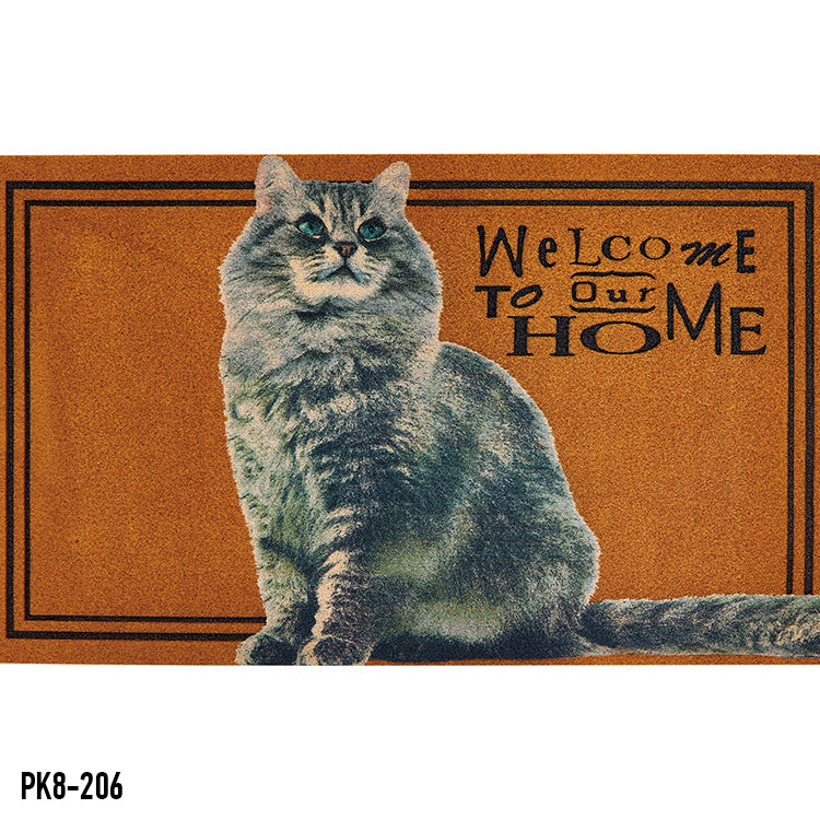 "ANIMAL HOUSE" LASER DIGITAL RUBBER MATS-(ASSORTED CASE PACK 12 ITEMS PER CASE)