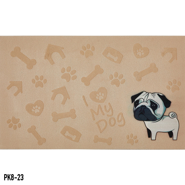 "ANIMAL HOUSE" LASER DIGITAL RUBBER MATS-(ASSORTED CASE PACK 12 ITEMS PER CASE)