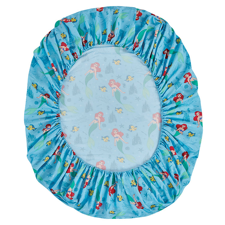 3 Piece "Ariel's World" Little Mermaid Twin Disney Bed sheet Set