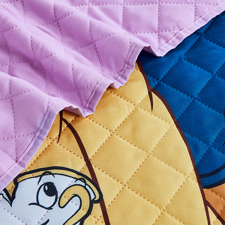 "Palace Waltz" Beauty & The Beast Twin/Full Disney Bedspread - Solid Packing (12 Items in a Case)