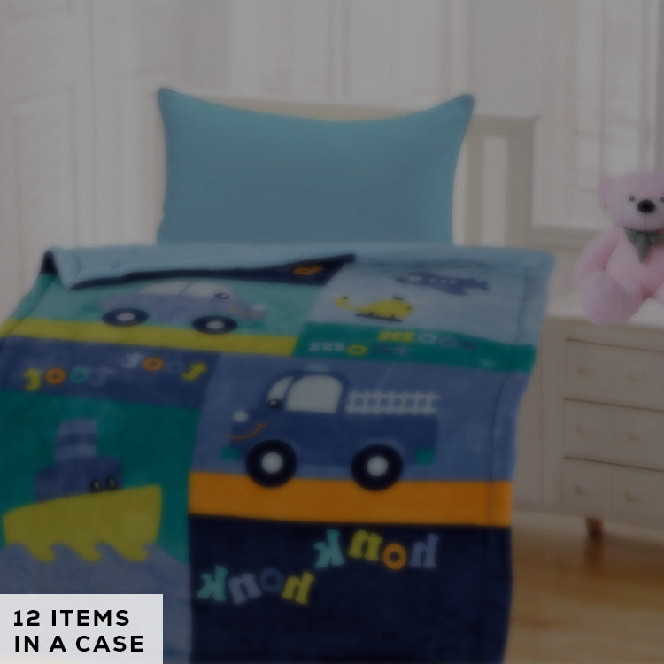 COZY COCOON BABY BORREGO (ASSORTED CASE PACK 12 BLANKETS PER CASE 2 PER DESIGN)