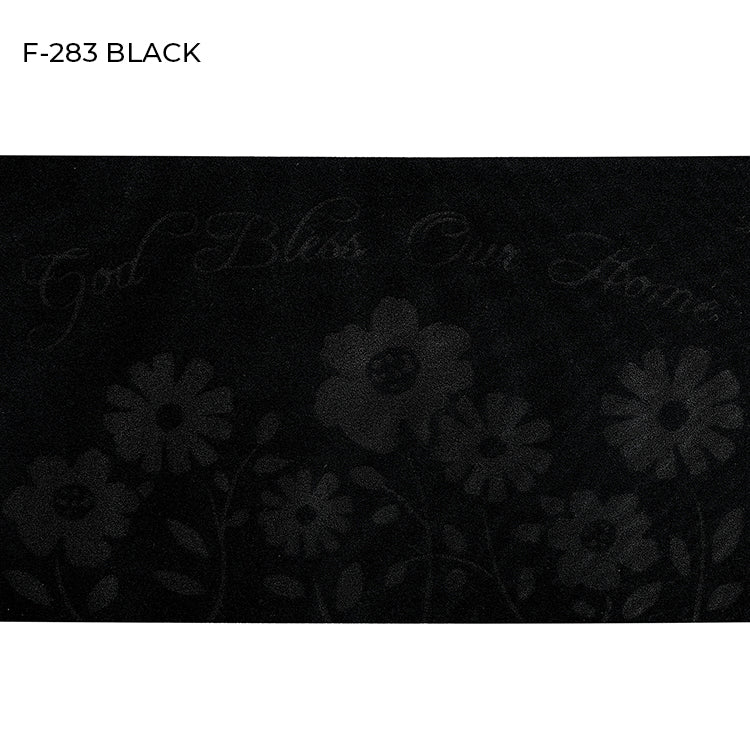 "RECYCLED TO LIFE" BLACK COLOR RUBBER MATS-(ASSORTED CASE PACK 12 ITEMS PER CASE)