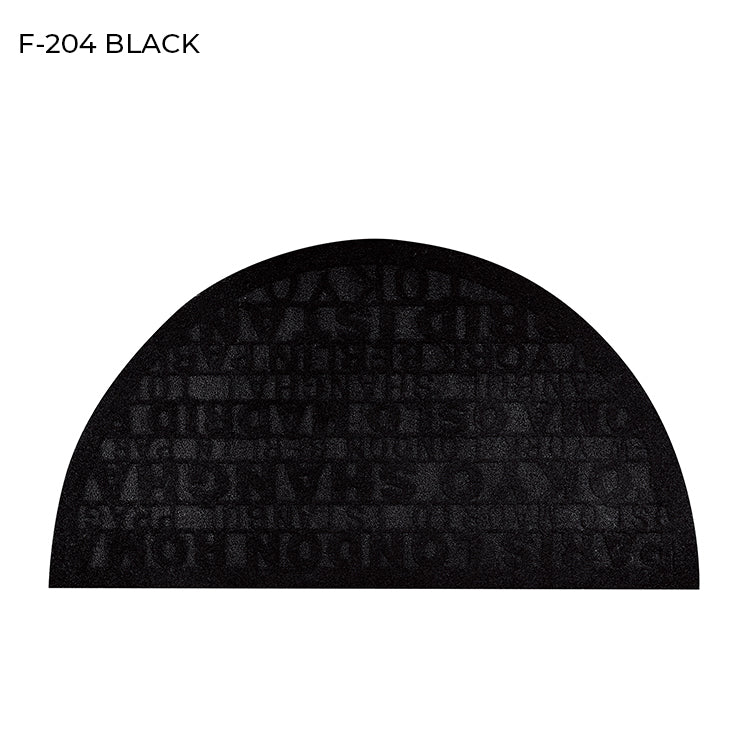 "RECYCLED TO LIFE" BLACK COLOR RUBBER MATS-(ASSORTED CASE PACK 12 ITEMS PER CASE)