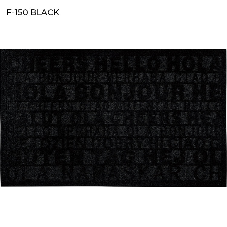 "RECYCLED TO LIFE" BLACK COLOR RUBBER MATS-(ASSORTED CASE PACK 12 ITEMS PER CASE)