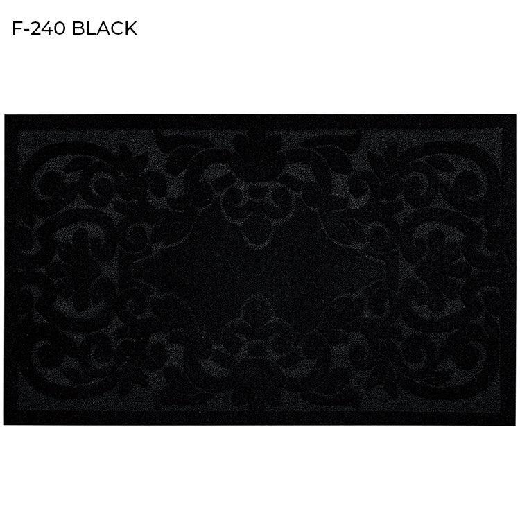 "RECYCLED TO LIFE" BLACK COLOR RUBBER MATS-(ASSORTED CASE PACK 12 ITEMS PER CASE)