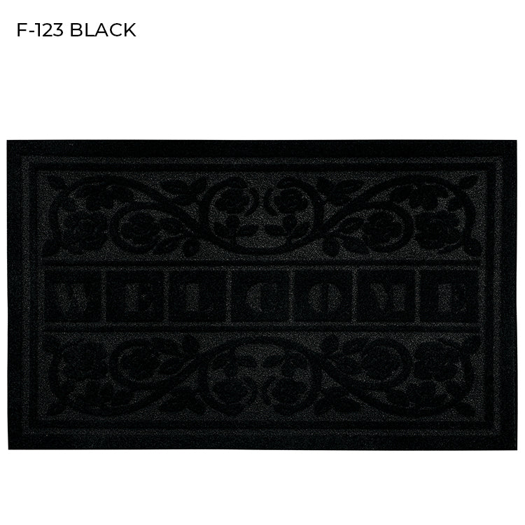 "RECYCLED TO LIFE" BLACK COLOR RUBBER MATS-(ASSORTED CASE PACK 12 ITEMS PER CASE)