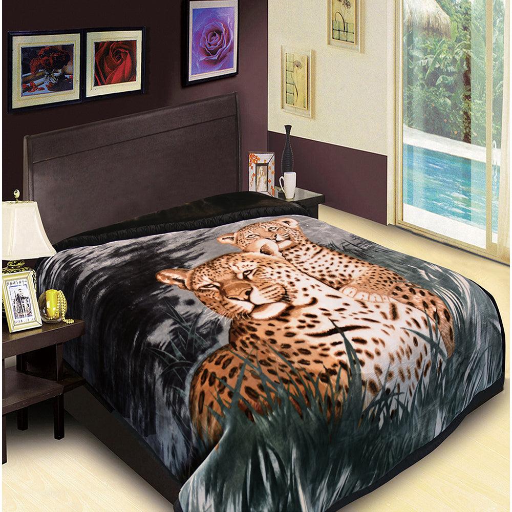 Manta de 2 capas Jaguar/Gris oscuro CJ430 Golden Lion