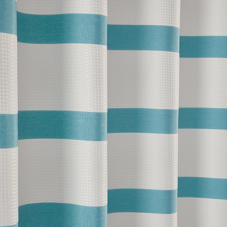 Elegance “Textured Shower Curtain Set" - Teal