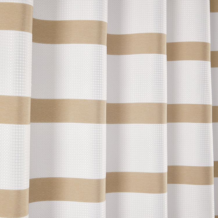 Elegance “Textured Shower Curtain Set" - Taupe