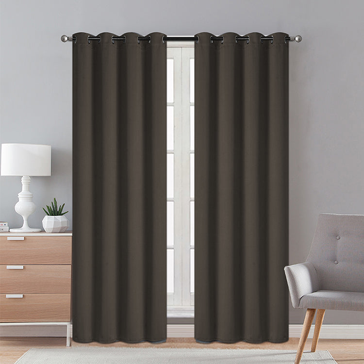 1 Piece Double Matt Blackout Window Panel -(SOLID CASE PACK 12 ITEMS IN A CASE)