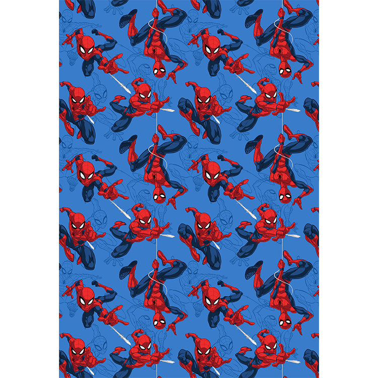 Spiderman "Web Lines" Twin Flannel Rotary Blanket