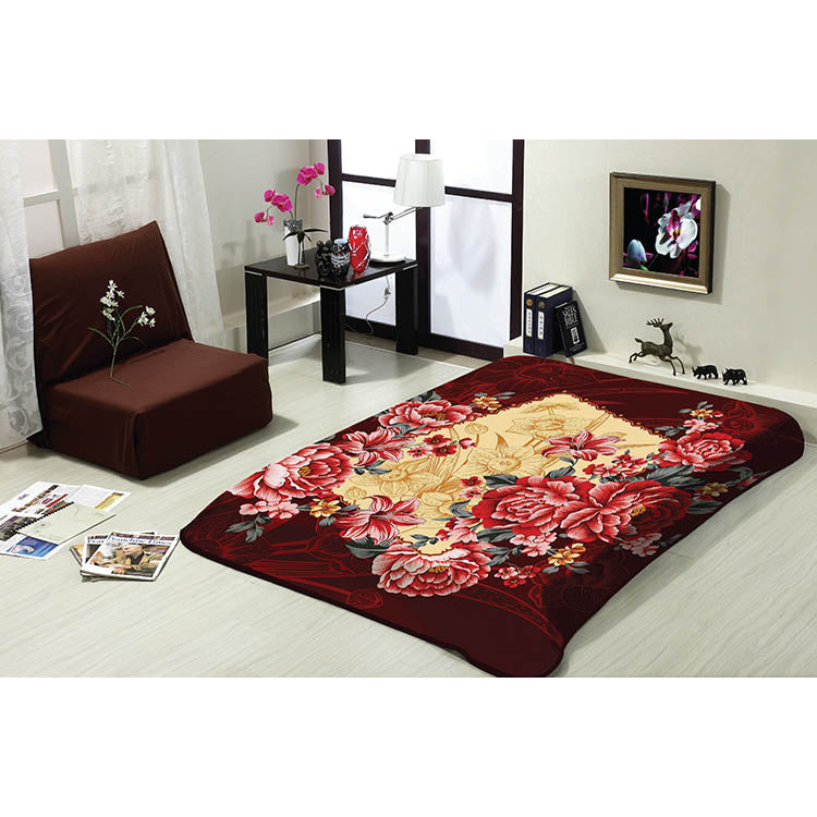GOLDEN DRAGON 2 PLY BLANKET WITH EMBOSS GROUP-A (Assorted Case Pack 5 Blanket's Per Case 1 Per Design)