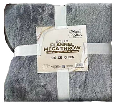 Flannel Mega Throw Queen Size Soft Blanket