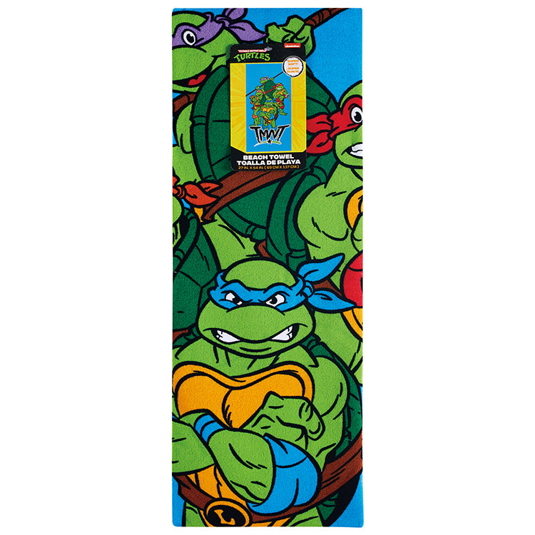 "Poses" TMNT 27"x54" Nickelodeon Beach Towel