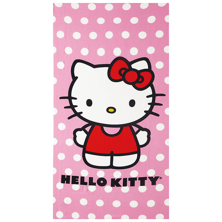 "Polka Dots" Hello Kitty 27"x54" Sanrio Beach Towel