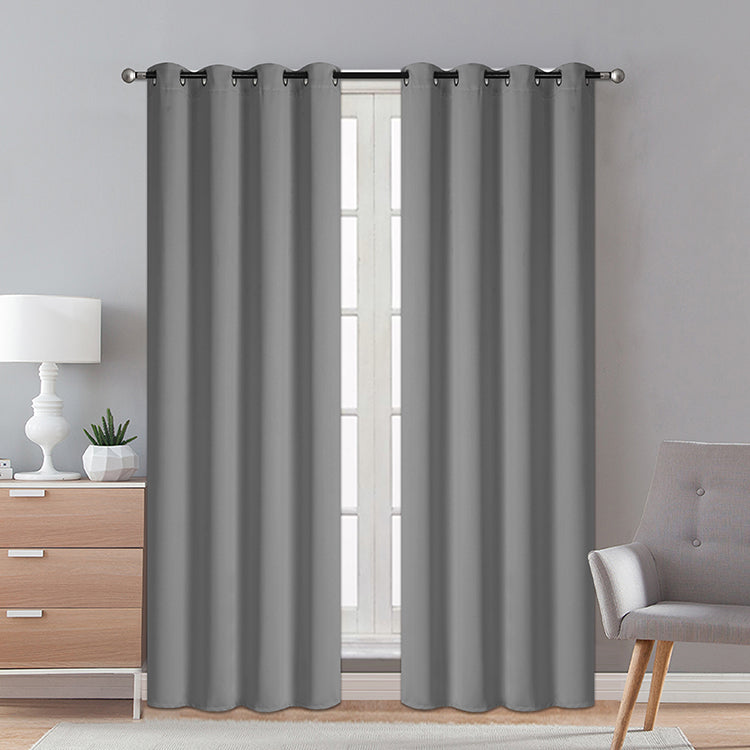 1 Piece Double Matt Blackout Window Panel -(SOLID CASE PACK 12 ITEMS IN A CASE)