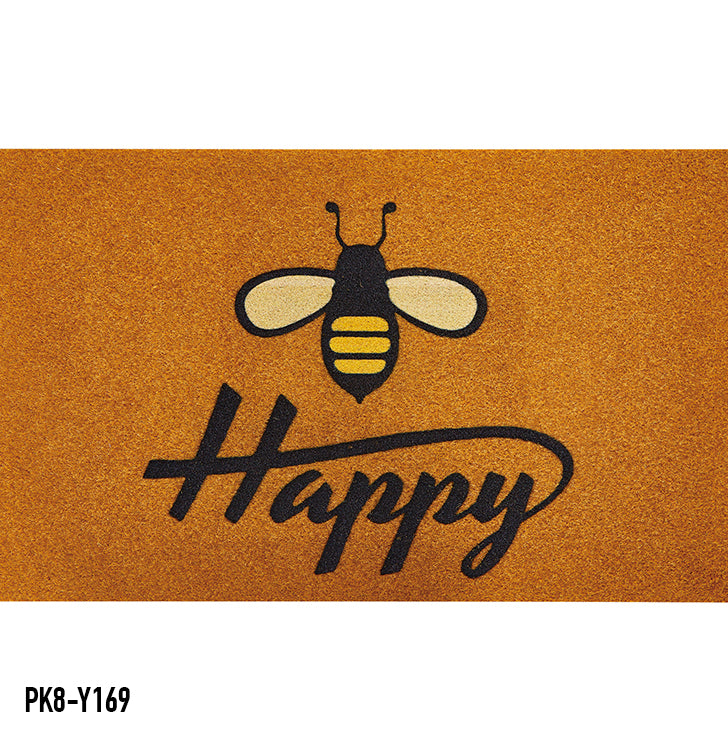 Surtido de fibra de coco sintética digital láser "Home Sweet Coir". Alfombras de goma