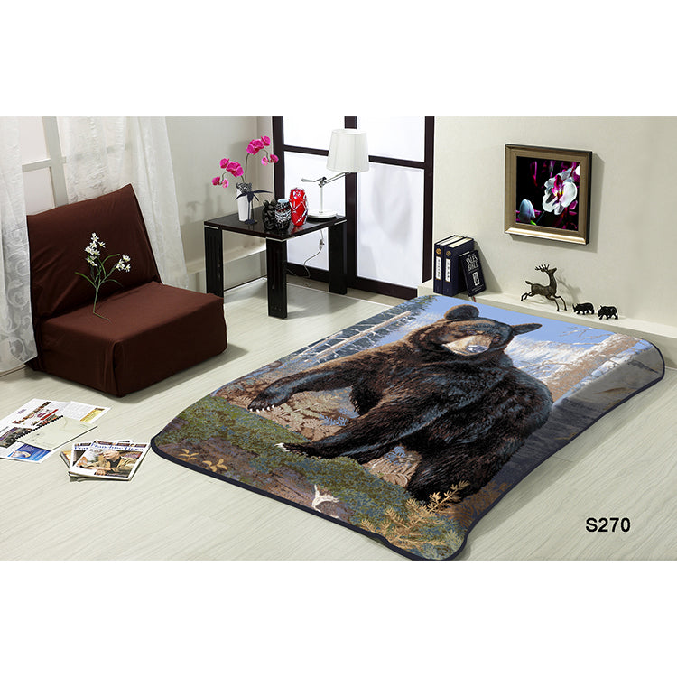 HEAVY WEIGHT 2 PLY BLANKET WITH EMBOSS ANIMAL GROUP-C