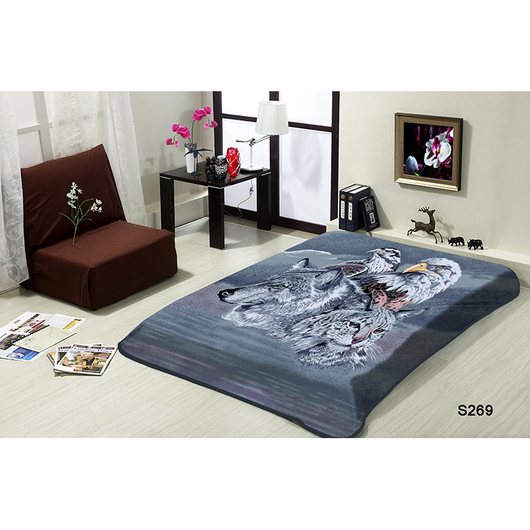 HEAVY WEIGHT 2 PLY BLANKET WITH EMBOSS ANIMAL GROUP-B