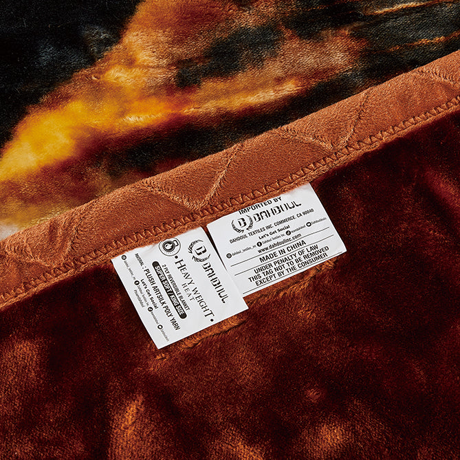 Manta térmica pesada de 2 capas - CJ1347 León/Marrón oscuro