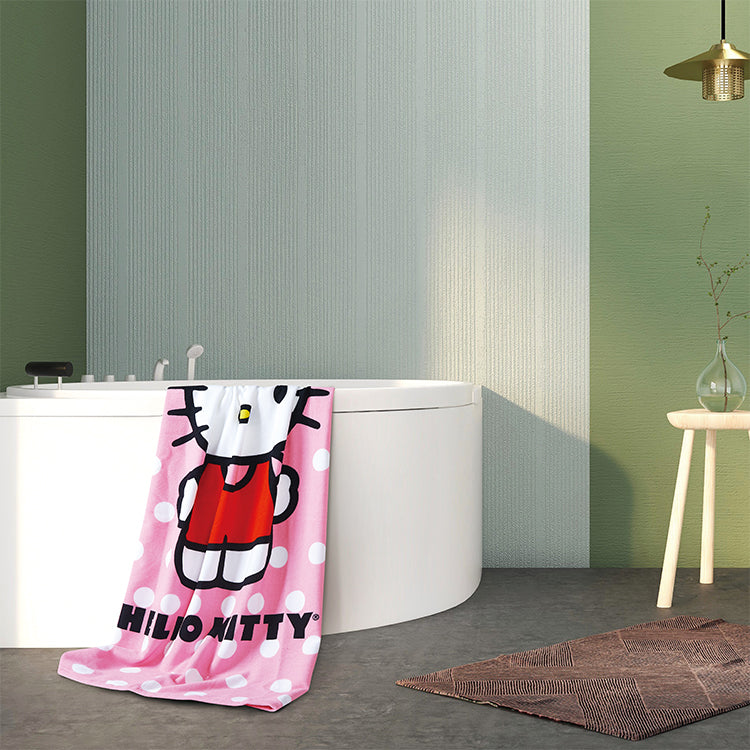 "Polka Dots" Hello Kitty 27"x54" Sanrio Beach Towel