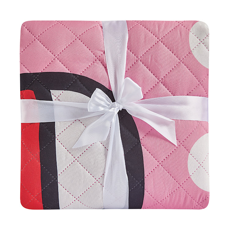 "Polka Dots" Hello Kitty Twin/Full Sanrio Bedspread - Solid Packing (12 Items in a Case)