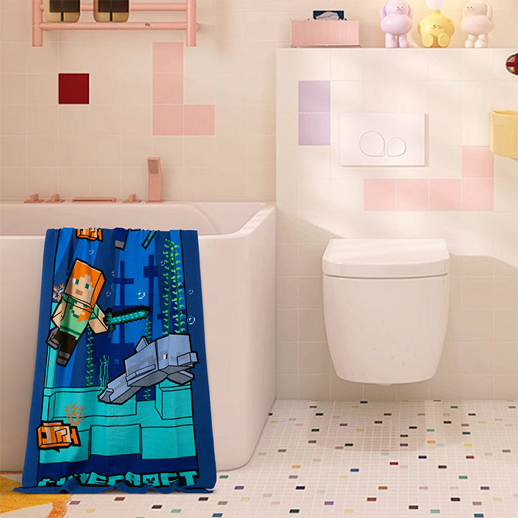 “Underwater Fun” Minecraf ”27"x54" Disney Beach Towel