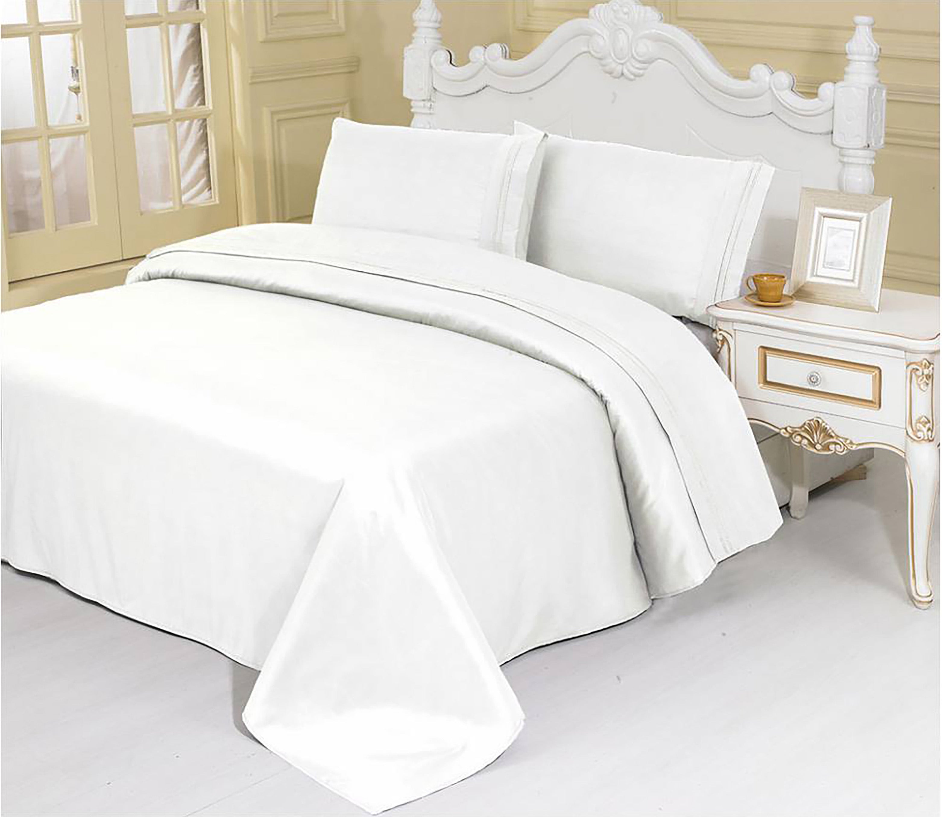 NYAH'S COLLECTION 4 PIECE BED SHEET 1800 SERIES – (SOLID CASE PACK 10 SHEETS PER CASE)