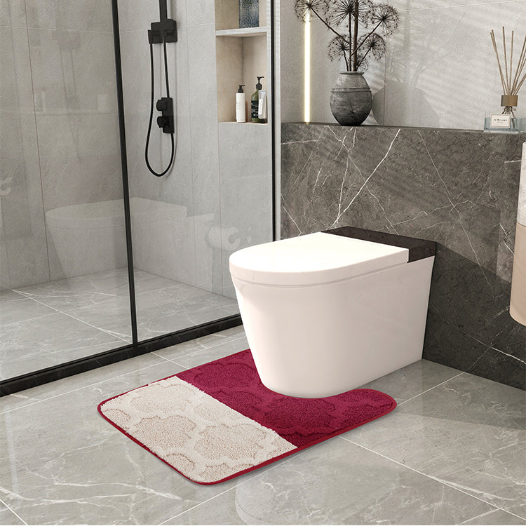 15 Piece Oasis Bath Set - Latice Red