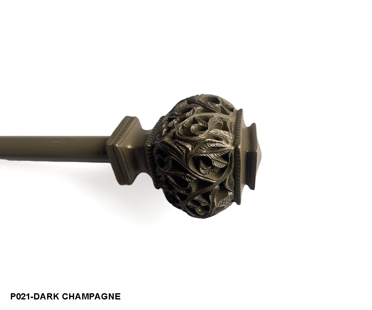 CURTAIN RODS P021-(ASSORTED CASE PACK 12 CURTAIN RODS PER CASE)