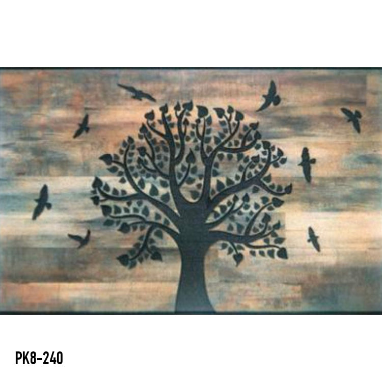 "FACINATING HOME" LASER DIGITAL RUBBER MATS-(ASSORTED CASE PACK 12 ITEMS PER CASE)