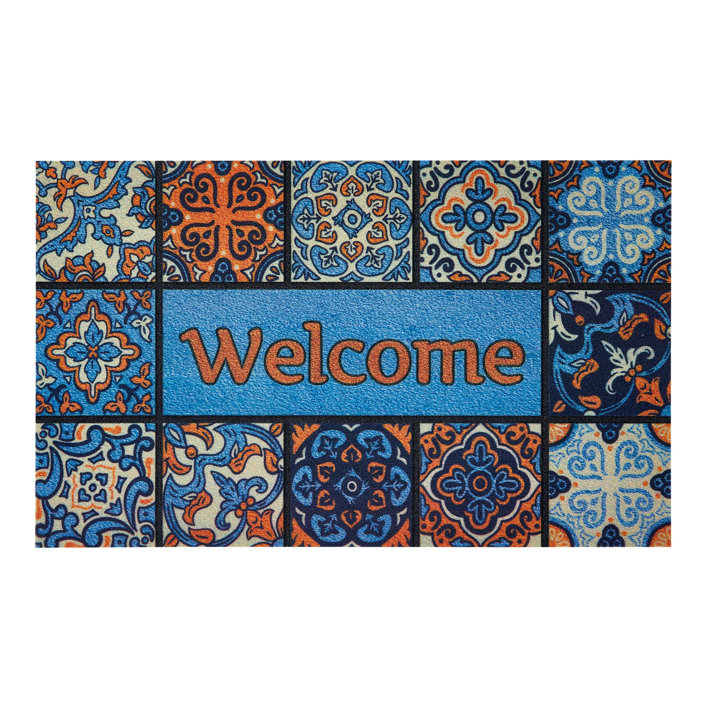 "Welcome/Home" Laser Digital Assort. Rubber Mats - PK8-140