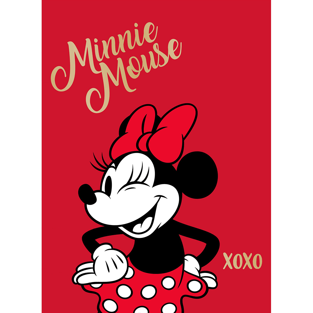 "Xoxo" Minnie Twin/Full Disney Rachelle Blanket - Dahdoul Online