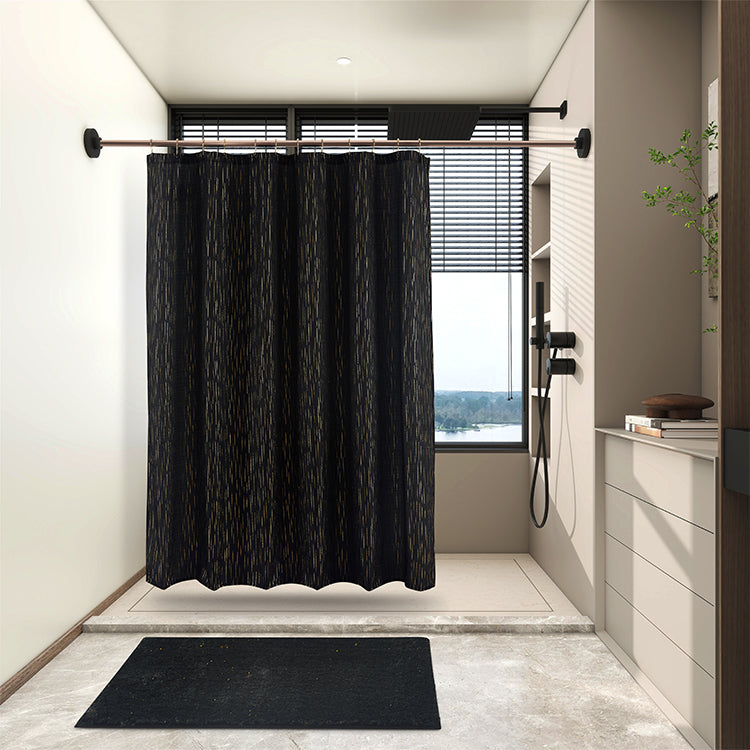 14 Piece Sedona Metallic Bath Set - Alma-Black with Gold Foil