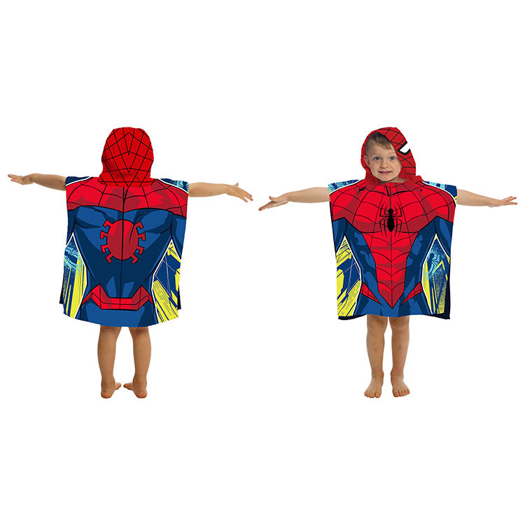 23.6" x 47.2" Hooded Poncho - Spiderman